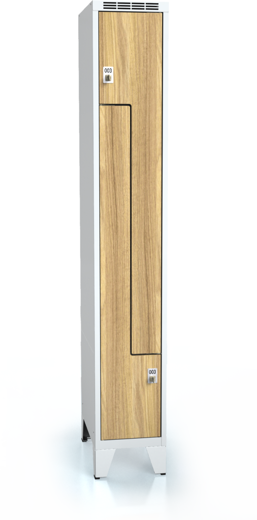 Cloakroom locker Z-shaped doors ALDERA with feet 1920 x 300 x 500